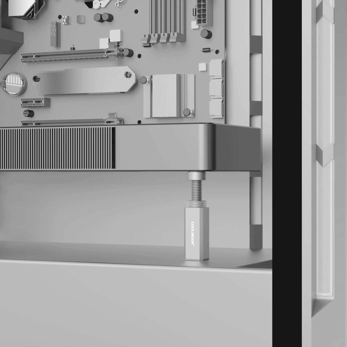 Підставка для відеокарти Coolmoon GH80 SILVER 80мм (GH80 SILVER)