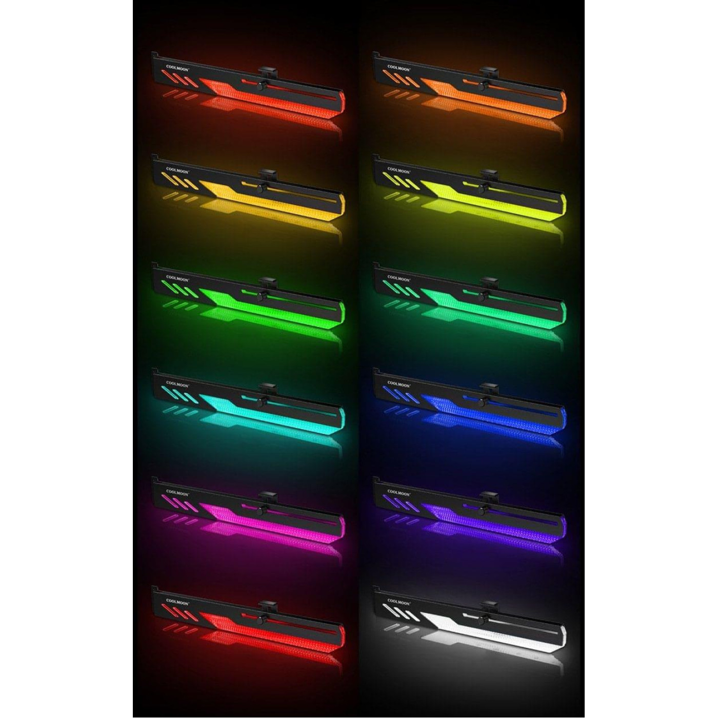 Підставка для відеокарти Coolmoon GT8 ARGB Black (GT8-Black)