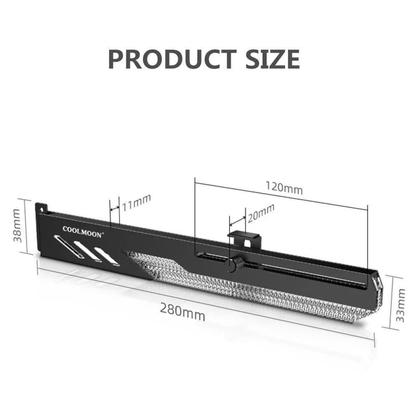 Подставка для видеокарты Coolmoon GT8 ARGB White (GT8-White)