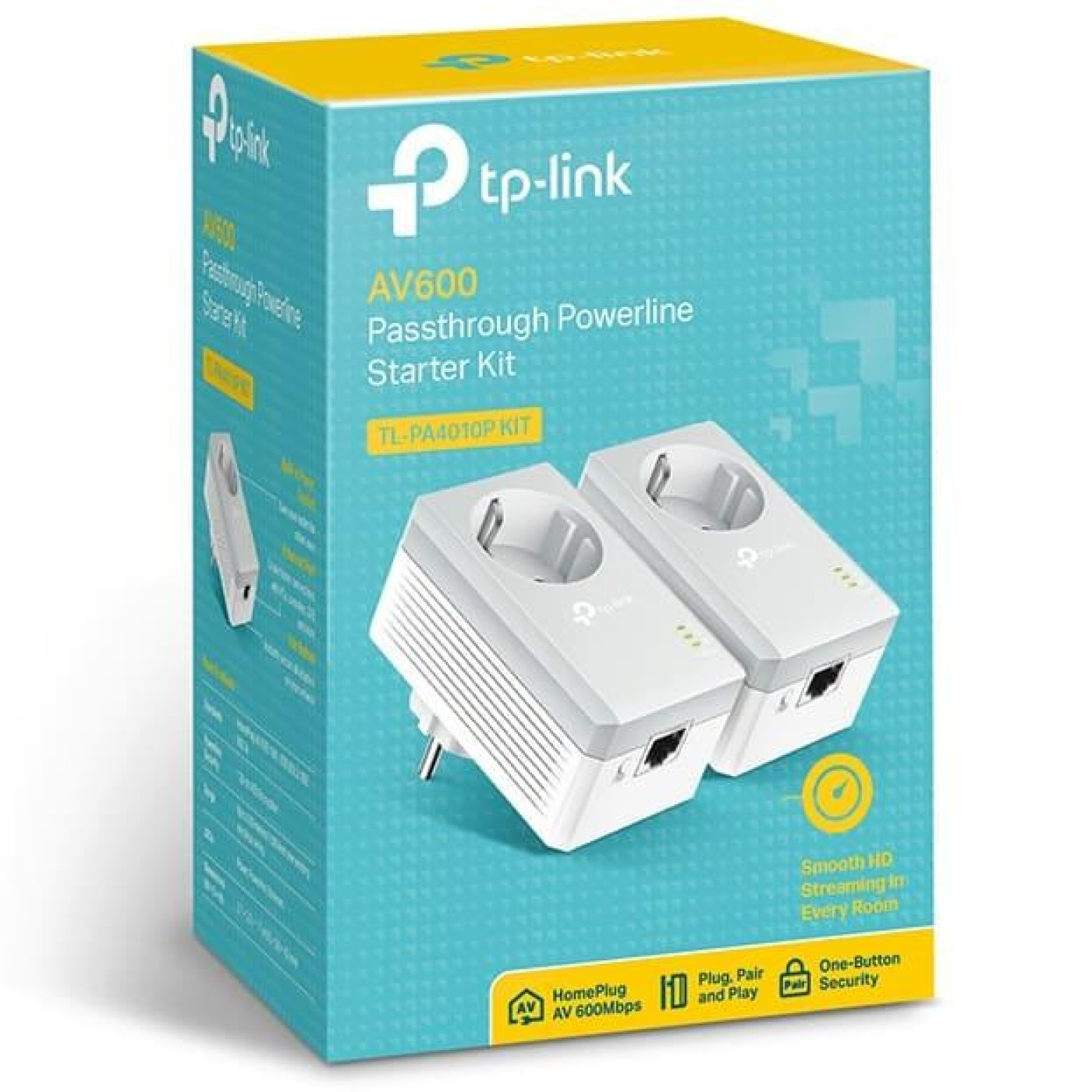 Ретранслятор TP-Link Powerline TL-PA4010P KIT (TL-PA4010P KIT)