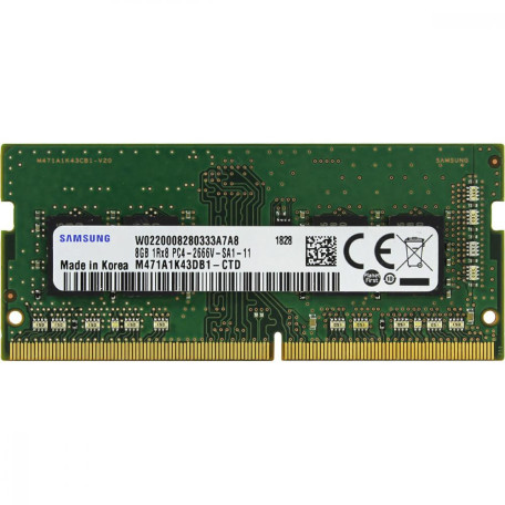 Модуль пам'яті Samsung DDR4 8Gb 2666 MHz Sodimm (M471A1K43CB1-CTD) Б/в