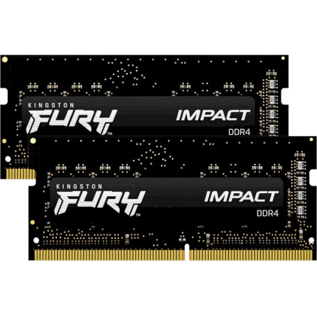 Модуль памяти Kingston Fury DDR4 32Gb (2x16) Impact 3200 MHz Sodimm (KF432S20IBK2/32)