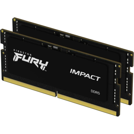 Модуль пам'яті Kingston Fury DDR5 32GB (2x16) Kingston Impact SODIMM 6000MHz FURY XMP (KF560S38IBK2-32)