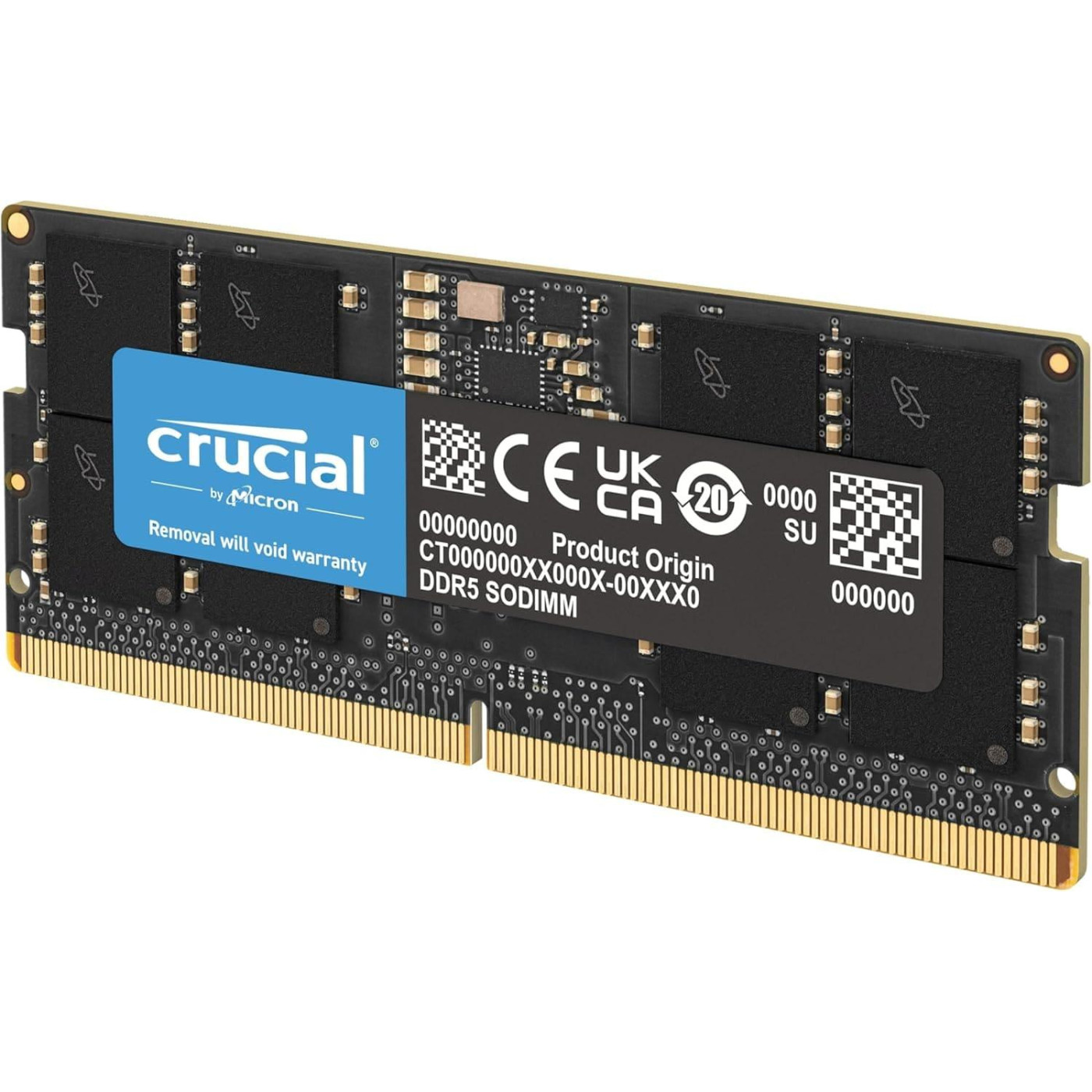 Модуль пам'яті Crucial DDR5 64GB 5600Mhz SODIMM (CT64G56C46S5)