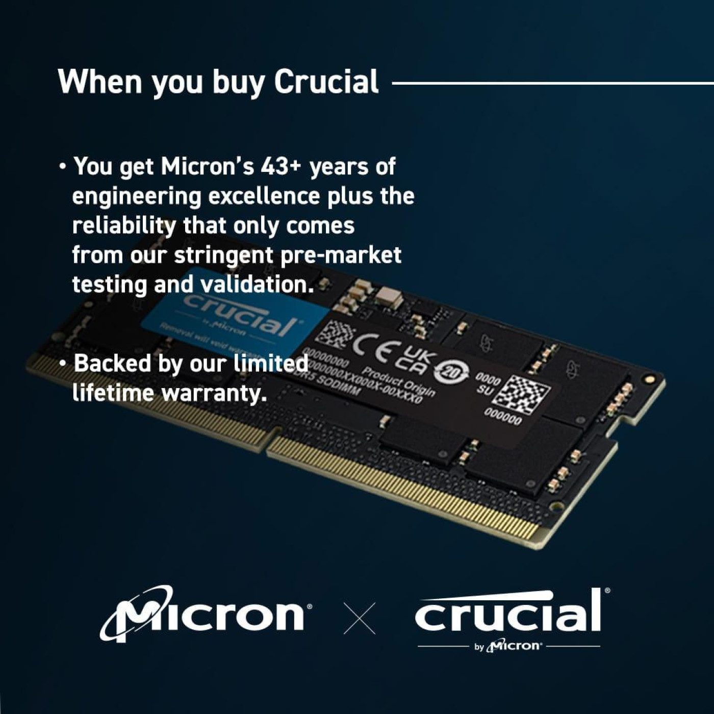 Модуль пам'яті Crucial DDR5 16GB 5600 MHz Sodimm (CT16G56C46S5) Б/в