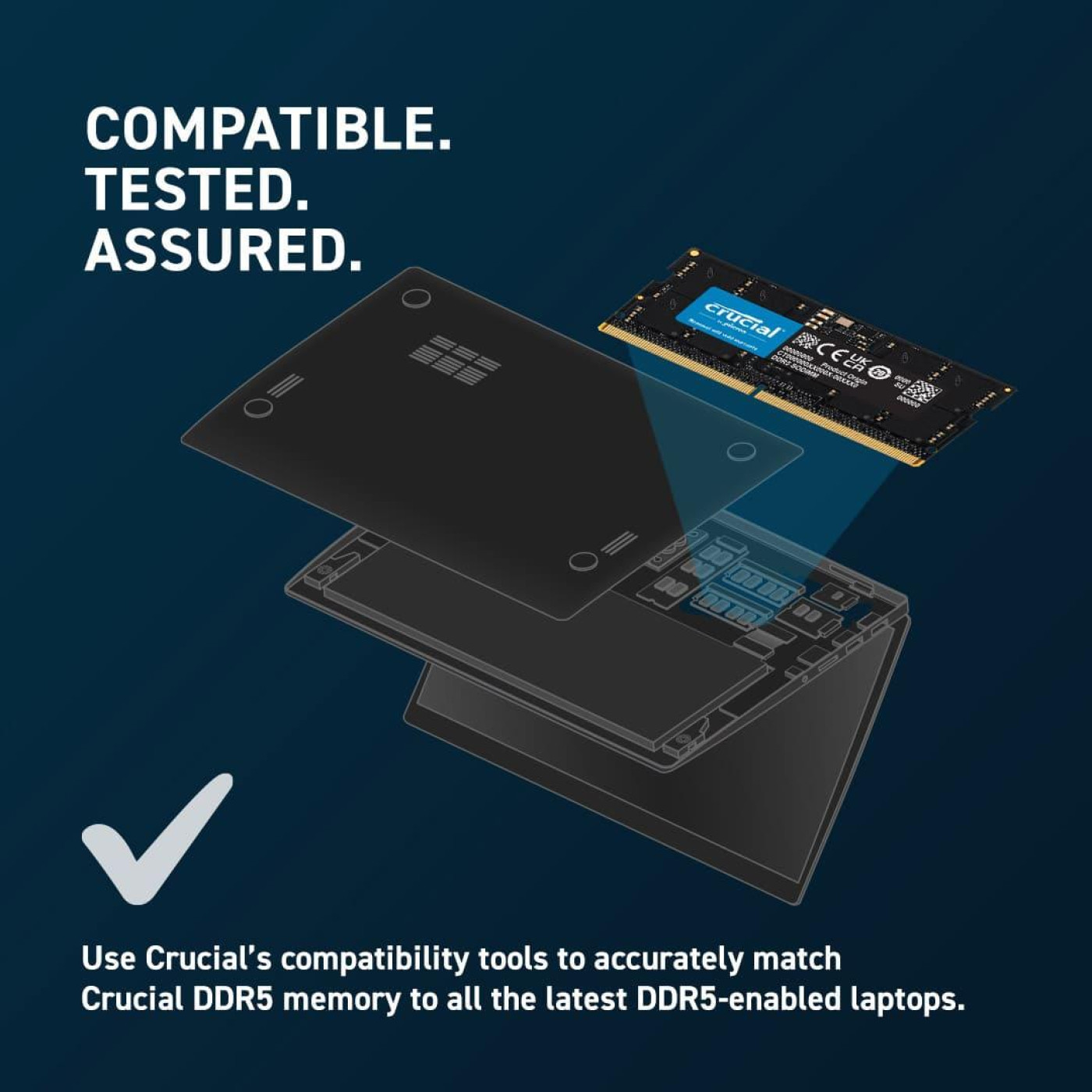 Модуль пам'яті Crucial DDR5 16GB 5600 MHz Sodimm (CT16G56C46S5) Б/в