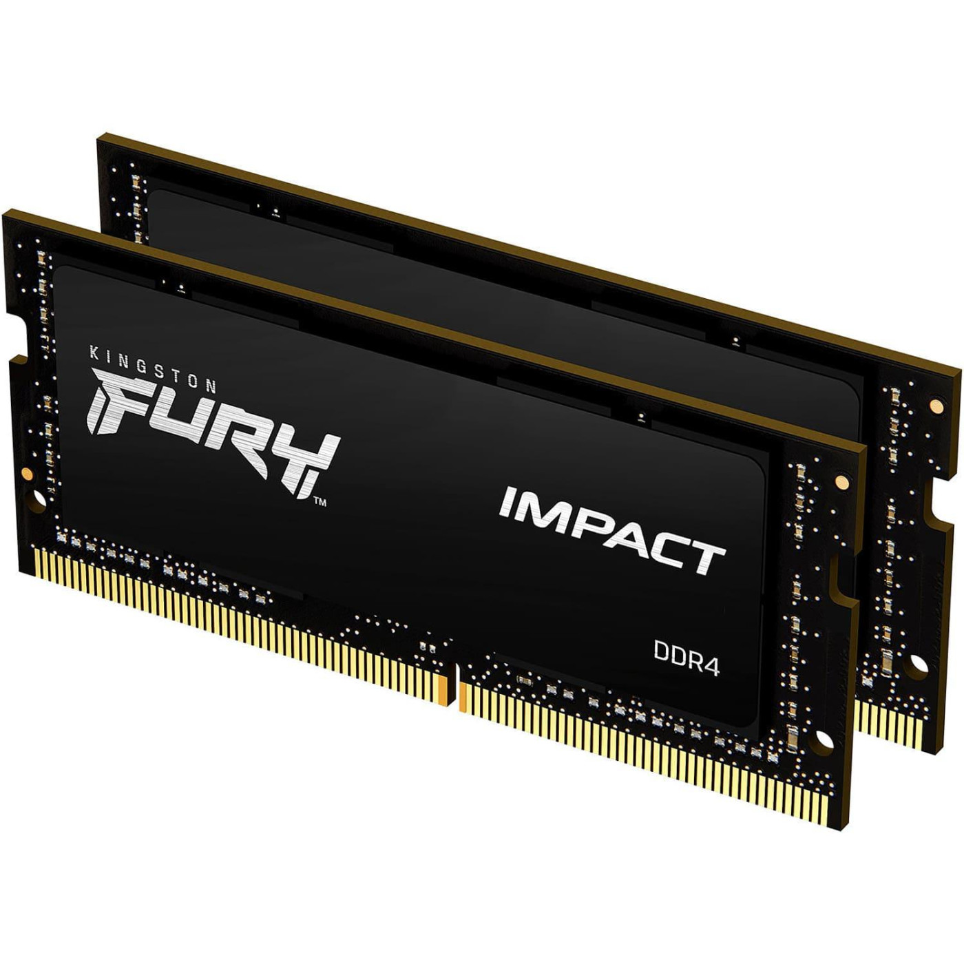 Модуль памяти Kingston Fury DDR4 16Gb (2x8) 3200MHz Impact Sodimm (KF432S20IBK2/16)