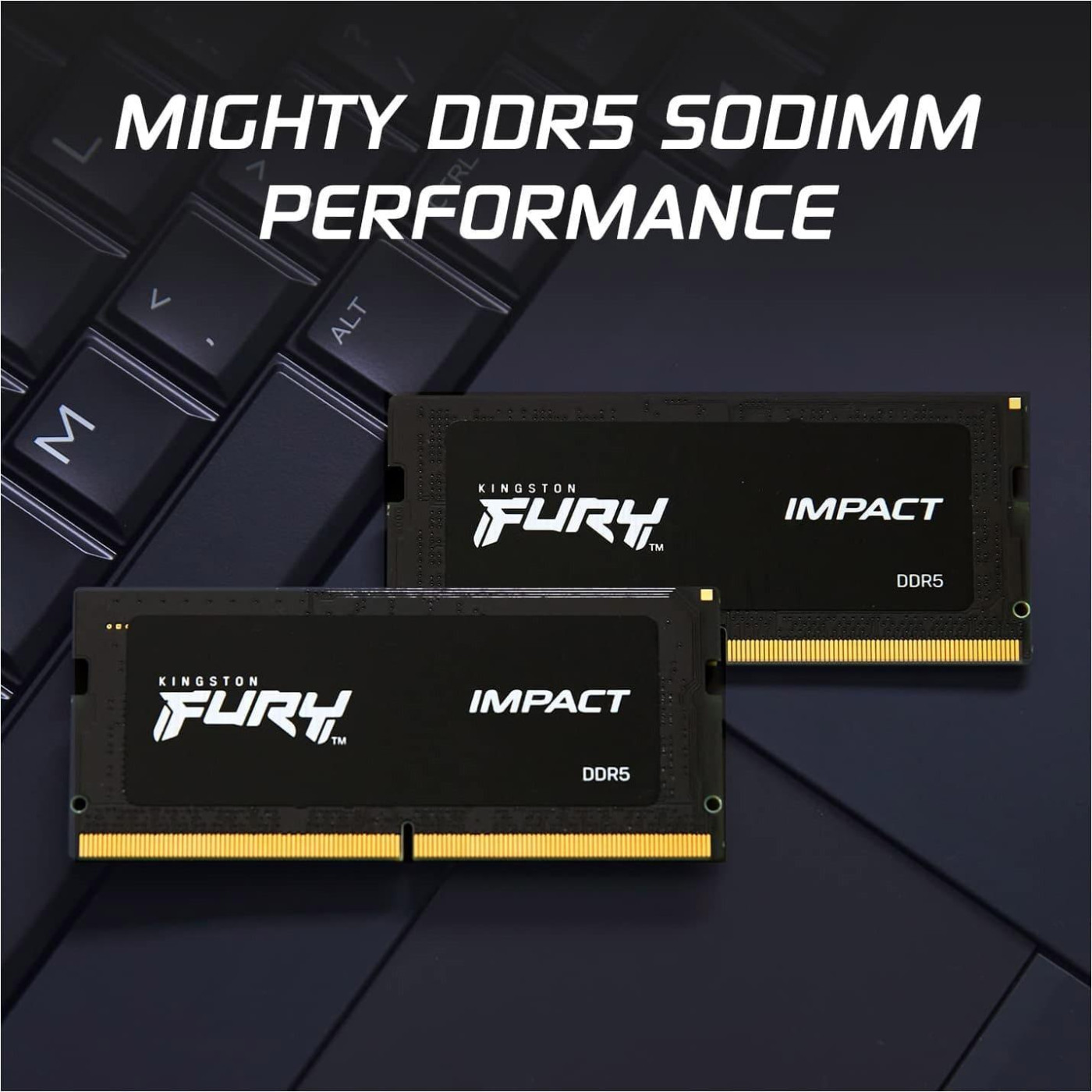 Модуль памяти Kingston Fury DDR5 16GB 4800 SODIMM Impact (KF548S38IB-16)