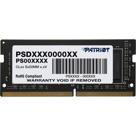 Модуль пам'яті Patriot DDR4 8Gb 3200MHz Sodimm (PSD48G320081S)