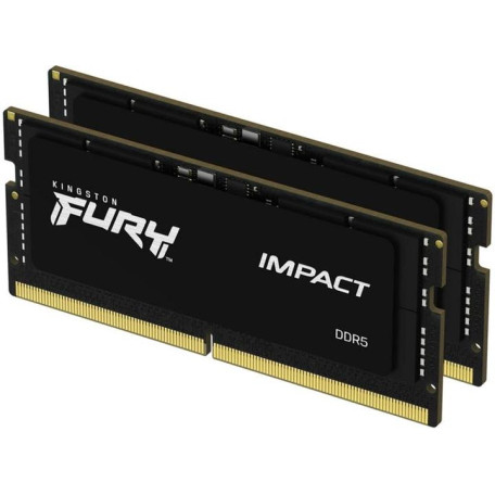 Модуль памяти Kingston Fury DDR5 32GB (2x16) SO-DIMM 4800 MHz Impact (KF548S38IBK2-32)