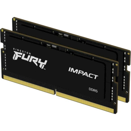 Модуль памяти Kingston Fury DDR5 32GB (2x16) Impact 5600 MHz Sodimm (KF556S40IBK2-32) Б/у