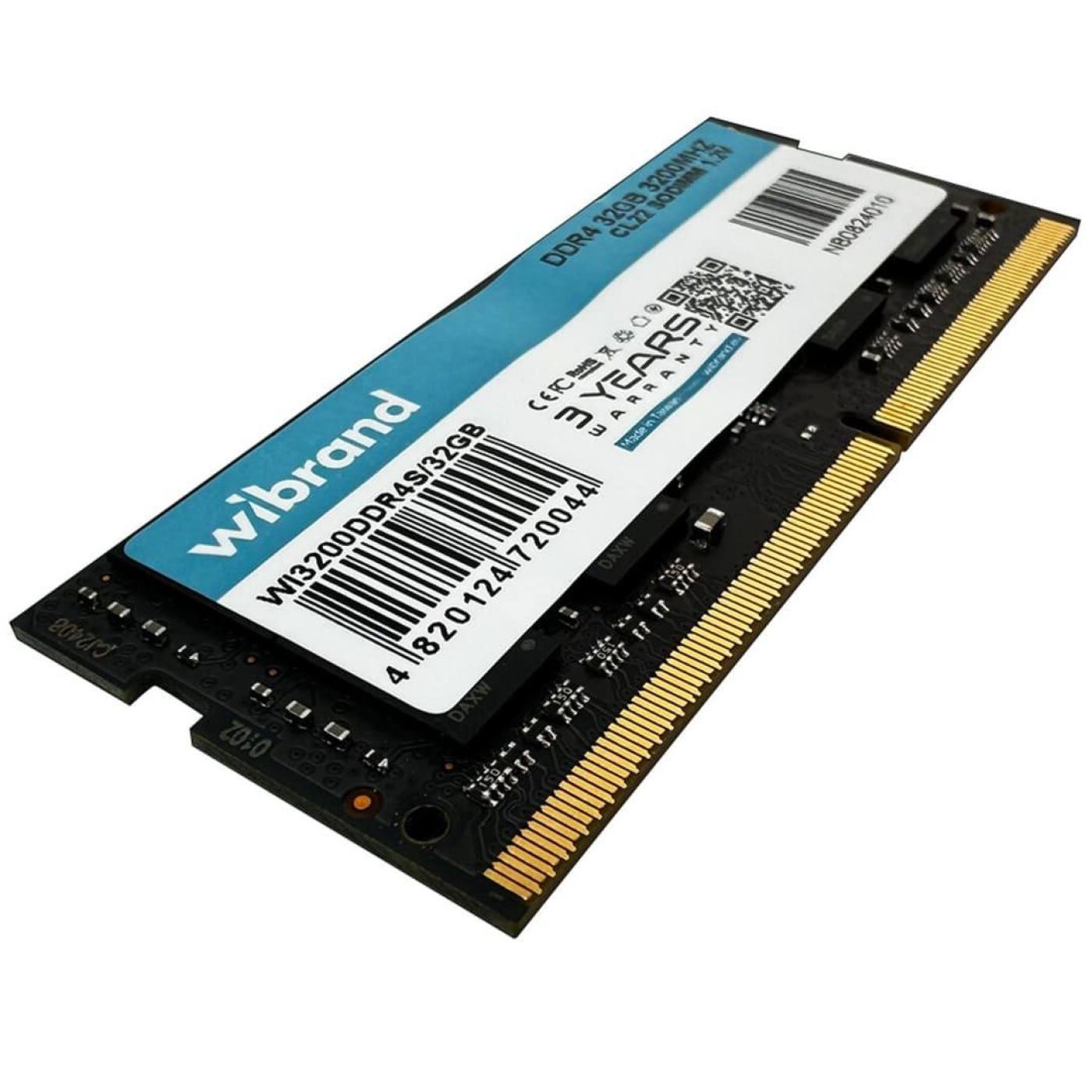 Модуль памяти Wibrand DDR4 32GB 3200MHz CL22 SODIMM (WI3200DDR4S/32GB)