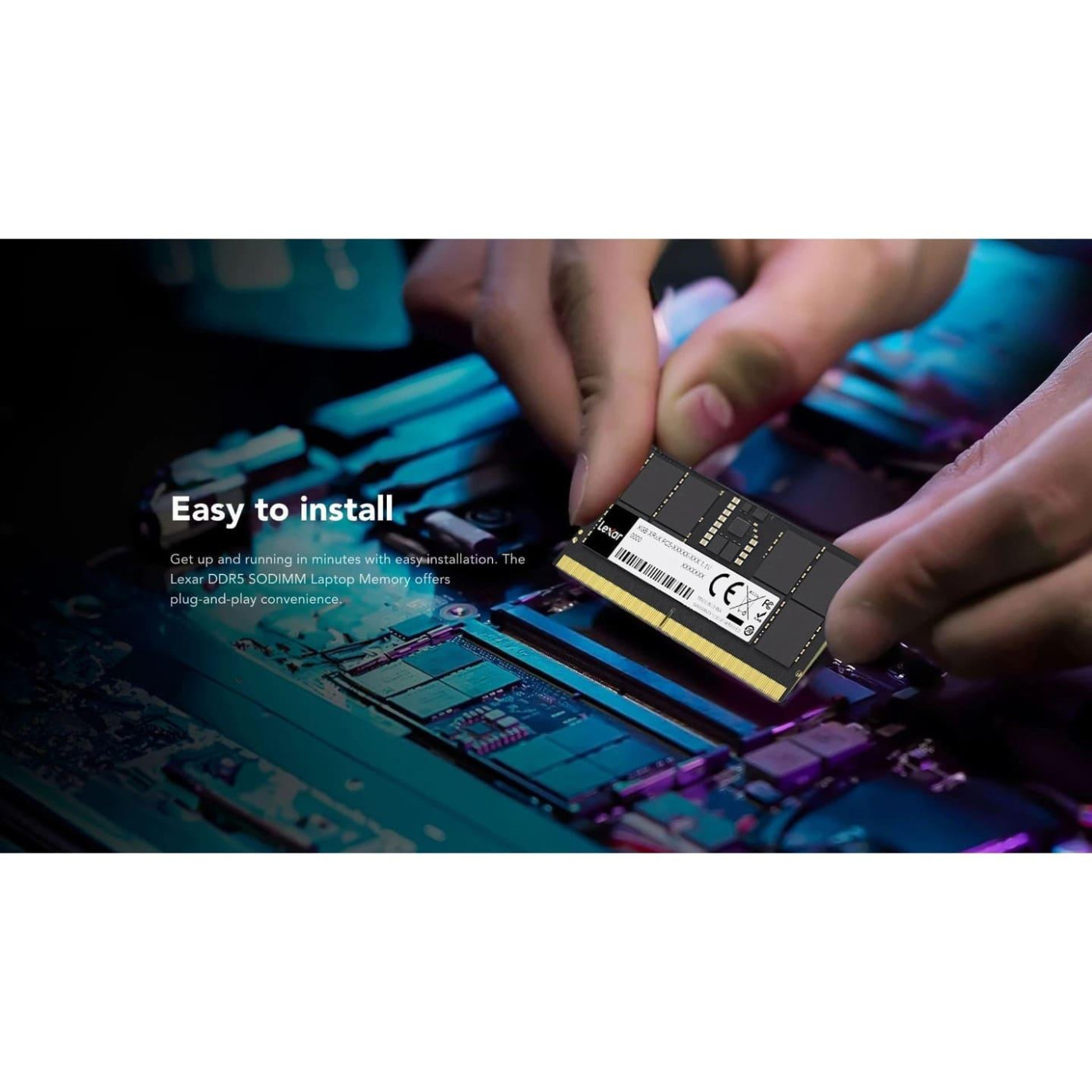 Модуль пам'яті Lexar DDR5 8GB 262 PIN 5600Mhz CL46 So-DIMM (LD5S08G56C46ST-BGS)