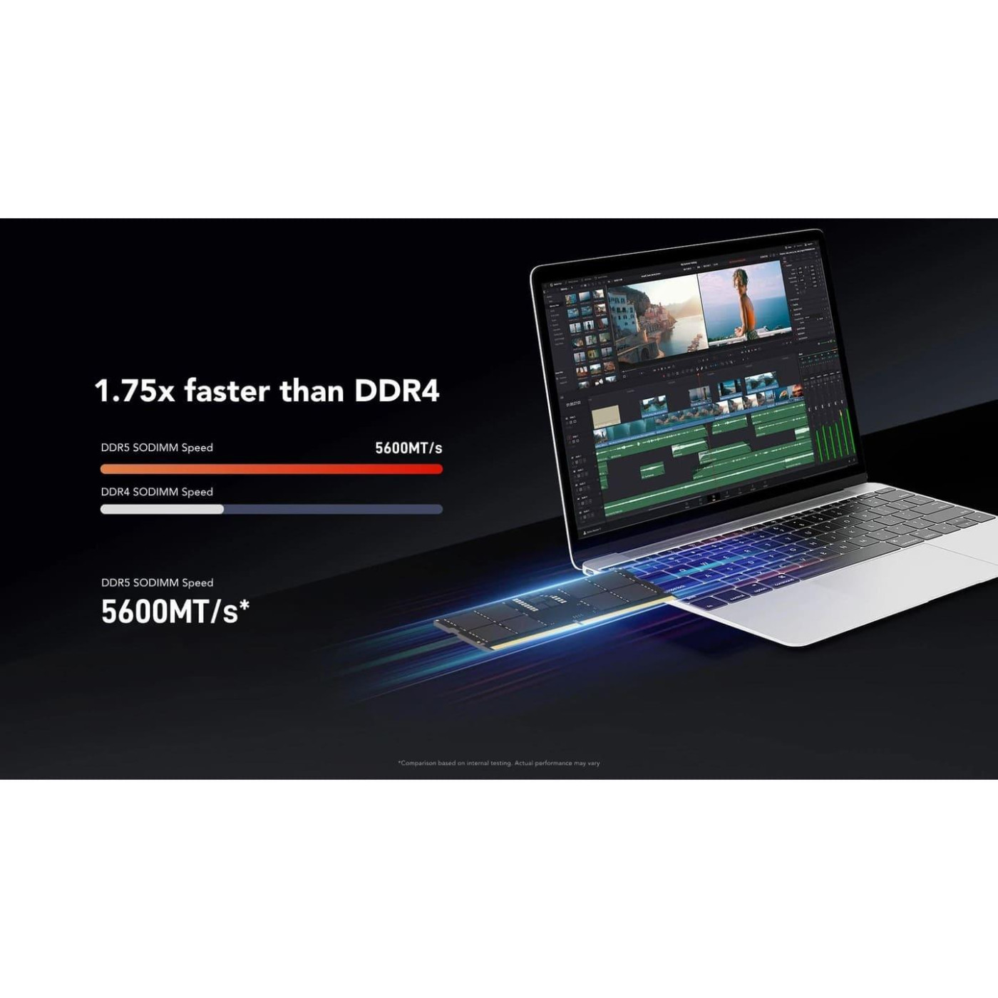 Модуль пам'яті Lexar DDR5 8GB 262 PIN 5600Mhz CL46 So-DIMM (LD5S08G56C46ST-BGS)