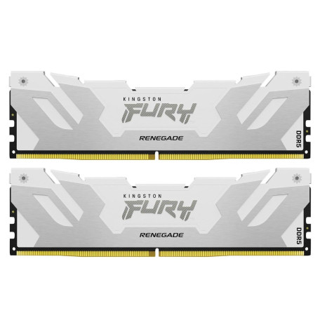 Модуль пам'яті Kingston Fury DDR5 32GB (2x16) 6400MHz Renegade Silver/White XMP (KF564C32RWK2-32)