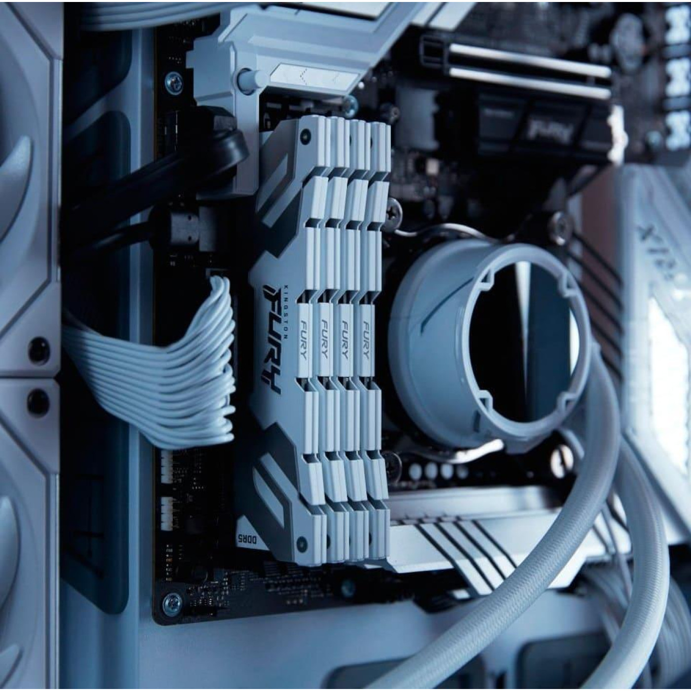 Модуль пам'яті Kingston Fury DDR5 64GB (2x32) 6400MHz Renegade Silver/White XMP (KF564C32RWK2-64)