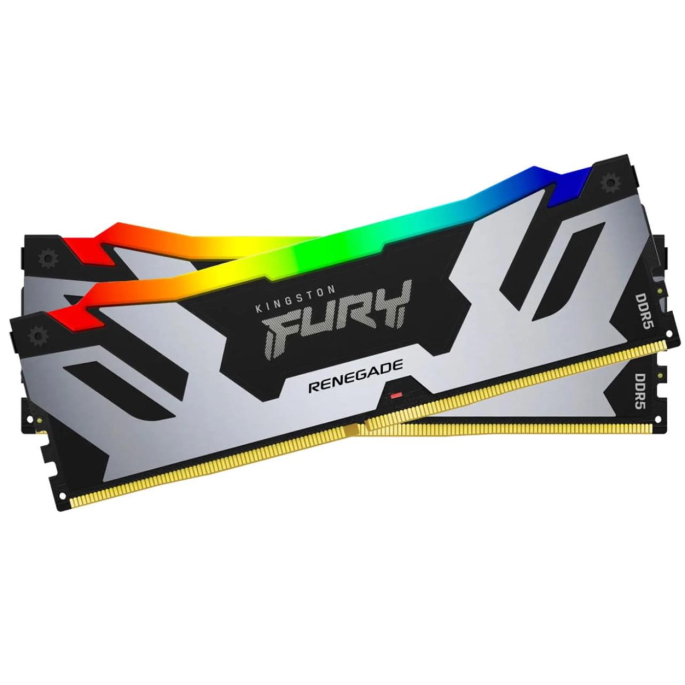 Модуль пам'яті Kingston Fury DDR5 32GB (2x16) 8000MHz Renegade Silver/Black RGB XMP (KF580C38RSAK2-32)