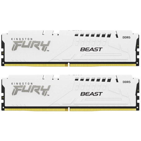 Модуль пам'яті Kingston Fury DDR5 32GB (2x16) 6800MHz Beast White EXPO (KF568C34BWEK2-32)