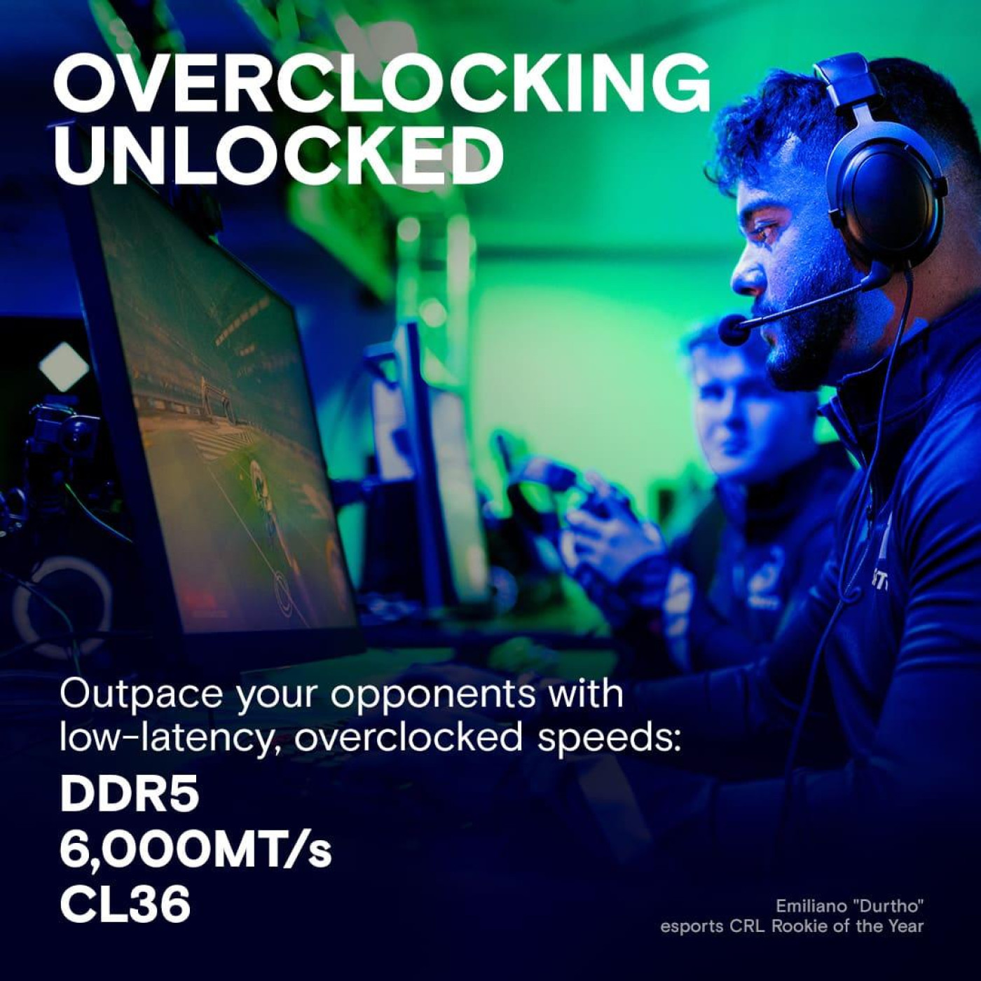 Модуль пам'яті Crucial DDR5 16GB 6000MHz Pro Overclocking (CP16G60C36U5B)