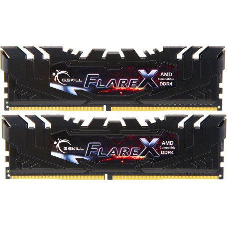 Модуль пам'яті G.Skill DDR4 16Gb (2x8) FlareX Black 3200MHz (F4-3200C16D-16GFX)