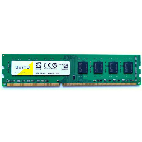 Модуль пам'яті WEIMU DDR3 8Gb 1600MHz (CT8GJL2024042909) Б/в