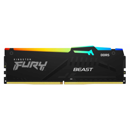 Модуль памяти Kingston Fury DDR5 16GB 5600MHz Beast RGB Black (KF556C40BBA-16)