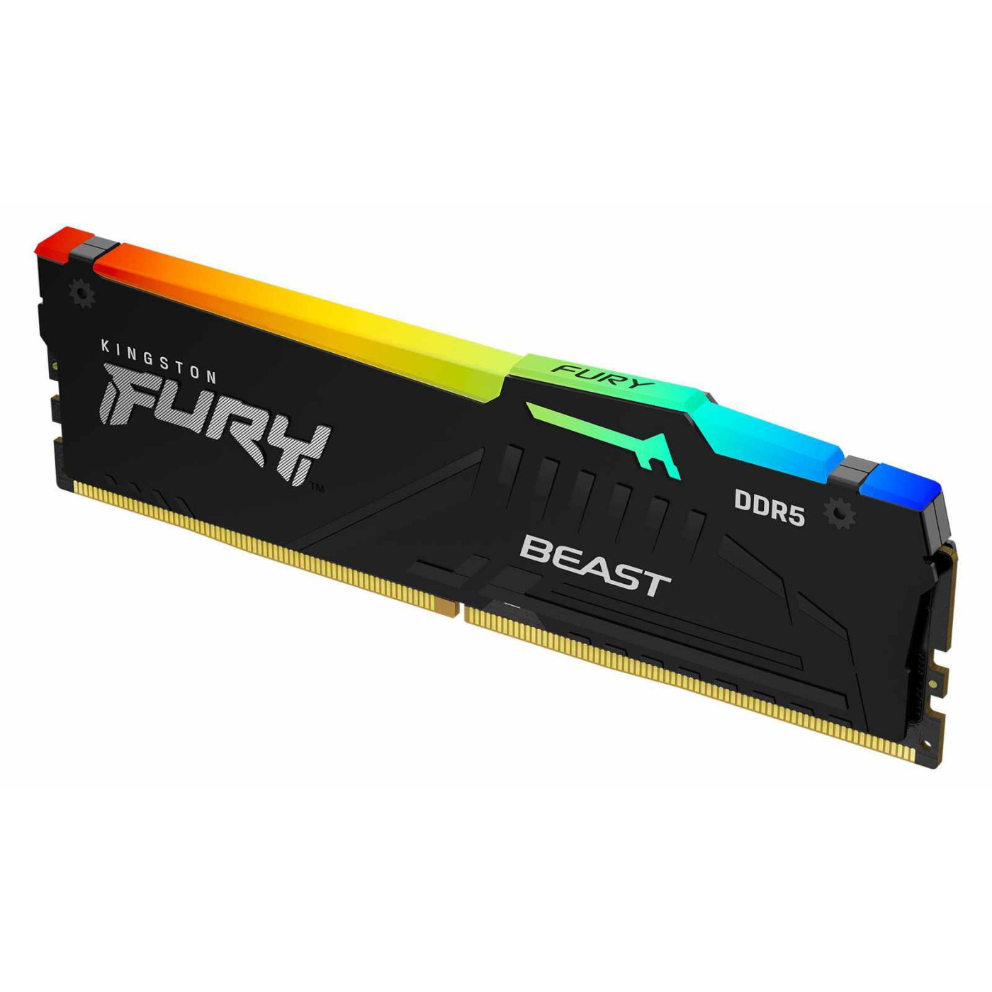 Модуль пам'яті Kingston Fury DDR5 16GB 5200MHz Beast Black RGB (KF552C40BBA-16)