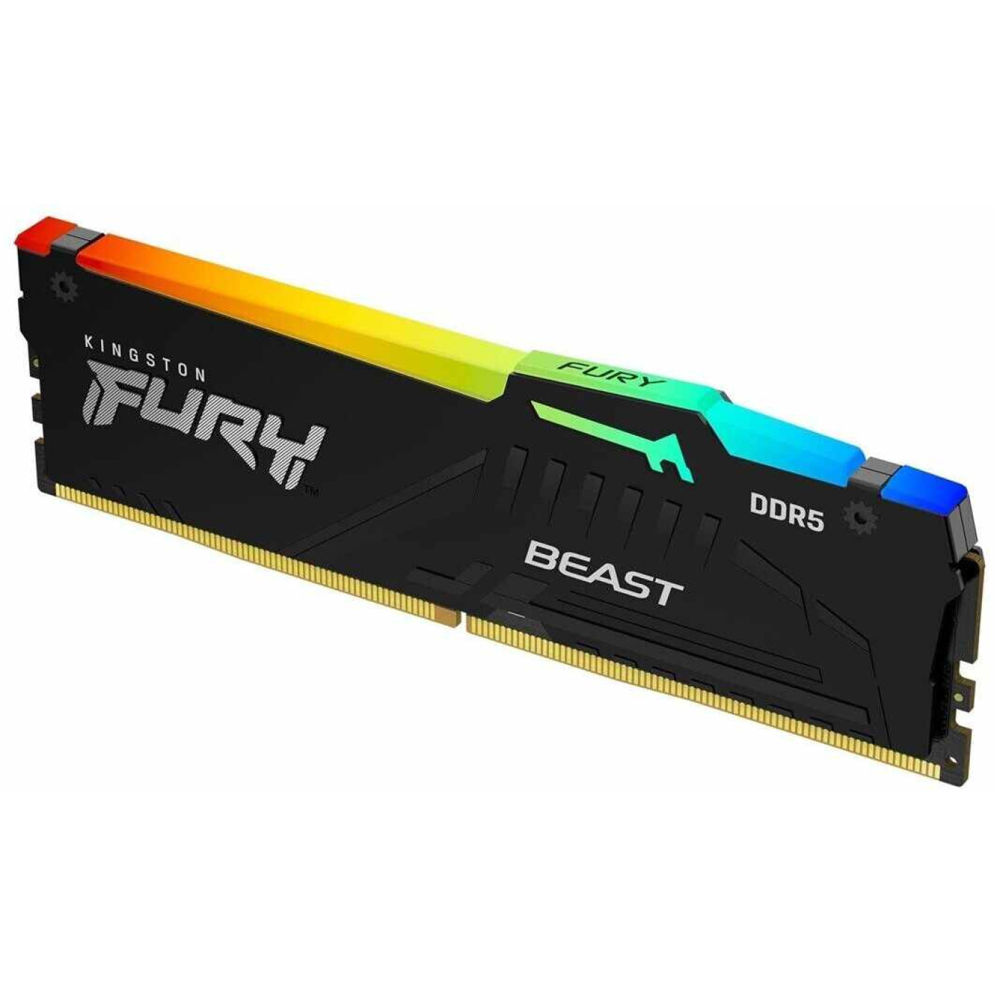 Модуль пам'яті Kingston Fury DDR5 32Gb 5200MHz Beast Black RGB (KF552C40BBA-32)
