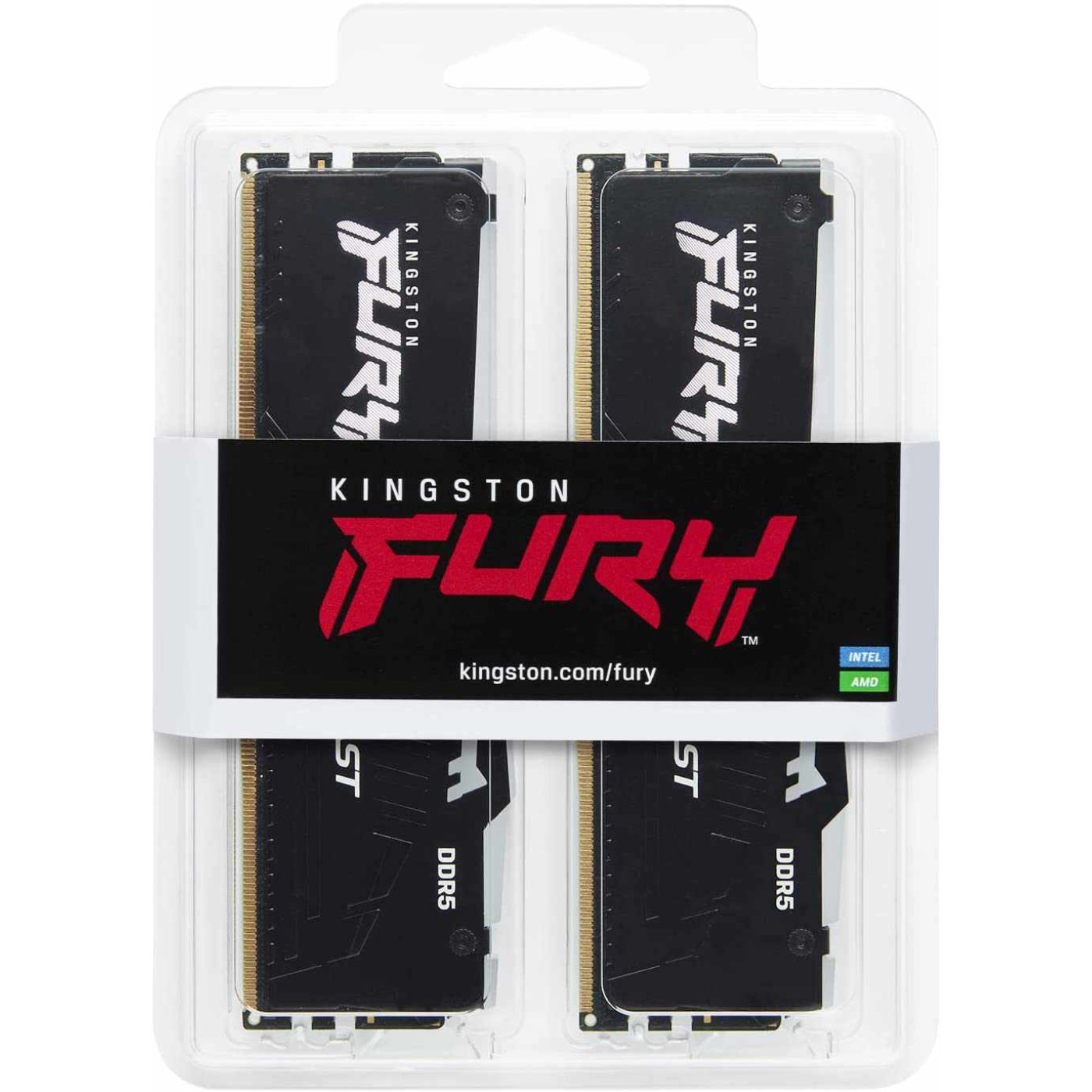 Модуль пам'яті Kingston Fury DDR5 32Gb (2x16) 6000MHz Beast RGB (KF560C40BBAK2-32) Б/в