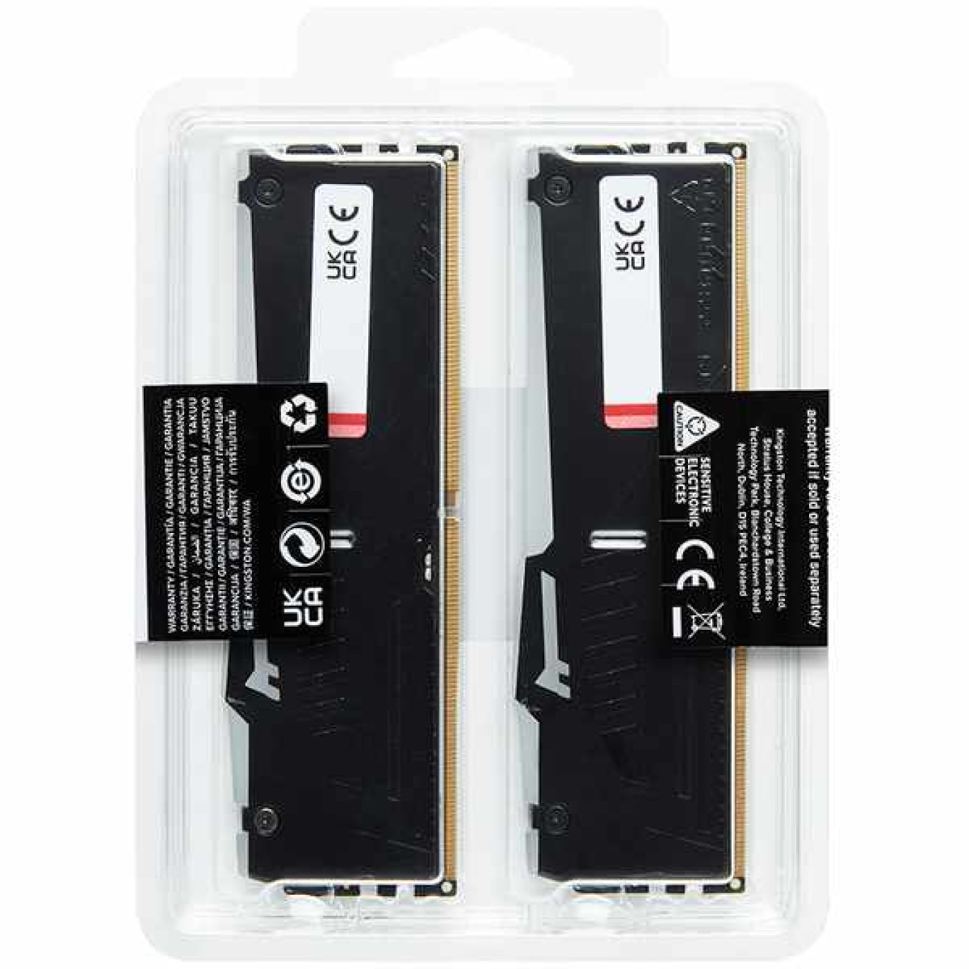 Модуль пам'яті Kingston Fury DDR5 16Gb (2x8) Beast RGB 4800MHz (KF548C38BBAK2-16) Б/в