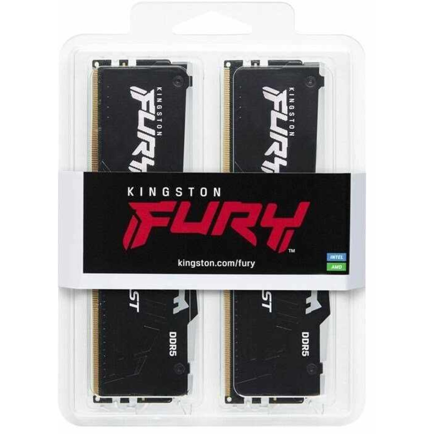 Модуль пам'яті Kingston Fury DDR5 32GB (2x16) 5200MHz Beast RGB (KF552C40BBAK2-32)