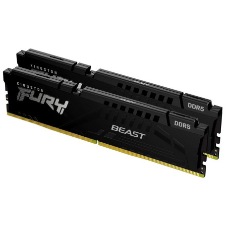 Модуль памяти Kingston Fury DDR5 32GB (2x16) 5600MHz Beast Black AMD EXPO (KF556C36BBEK2-32)