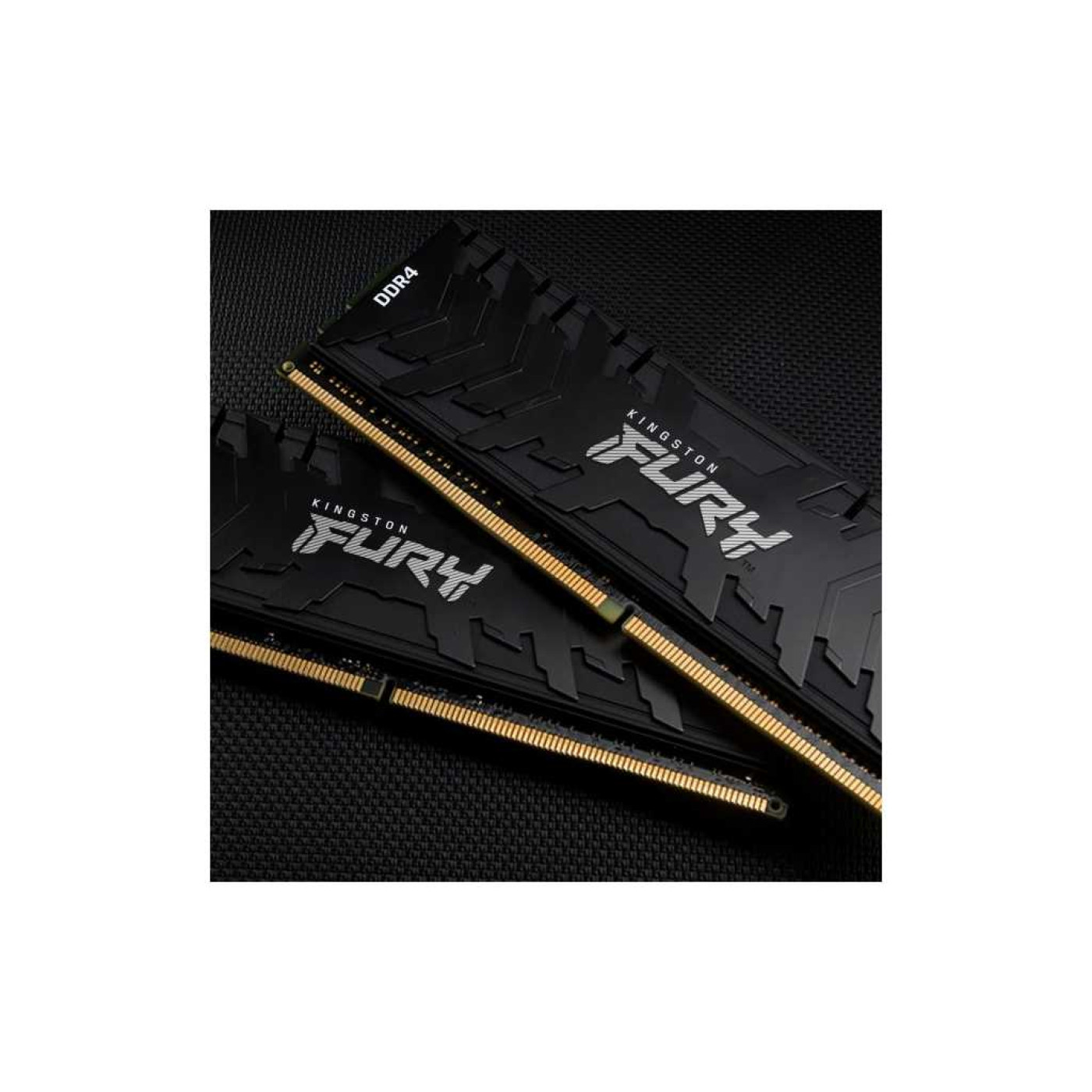 Модуль памяти Kingston Fury DDR4 16Gb (2x8) Kingston Renegade Fury Black 3200Mhz (KF432C16RBK2/16) Б/у