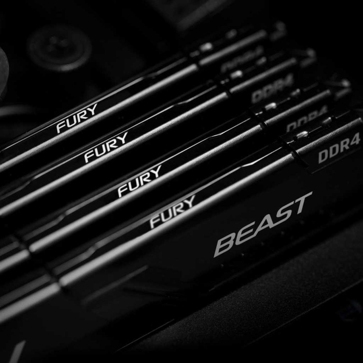 Модуль памяти Kingston Fury DDR4 32Gb (2x16) Beast 3200 MHz Black (KF432C16BBK2/32)