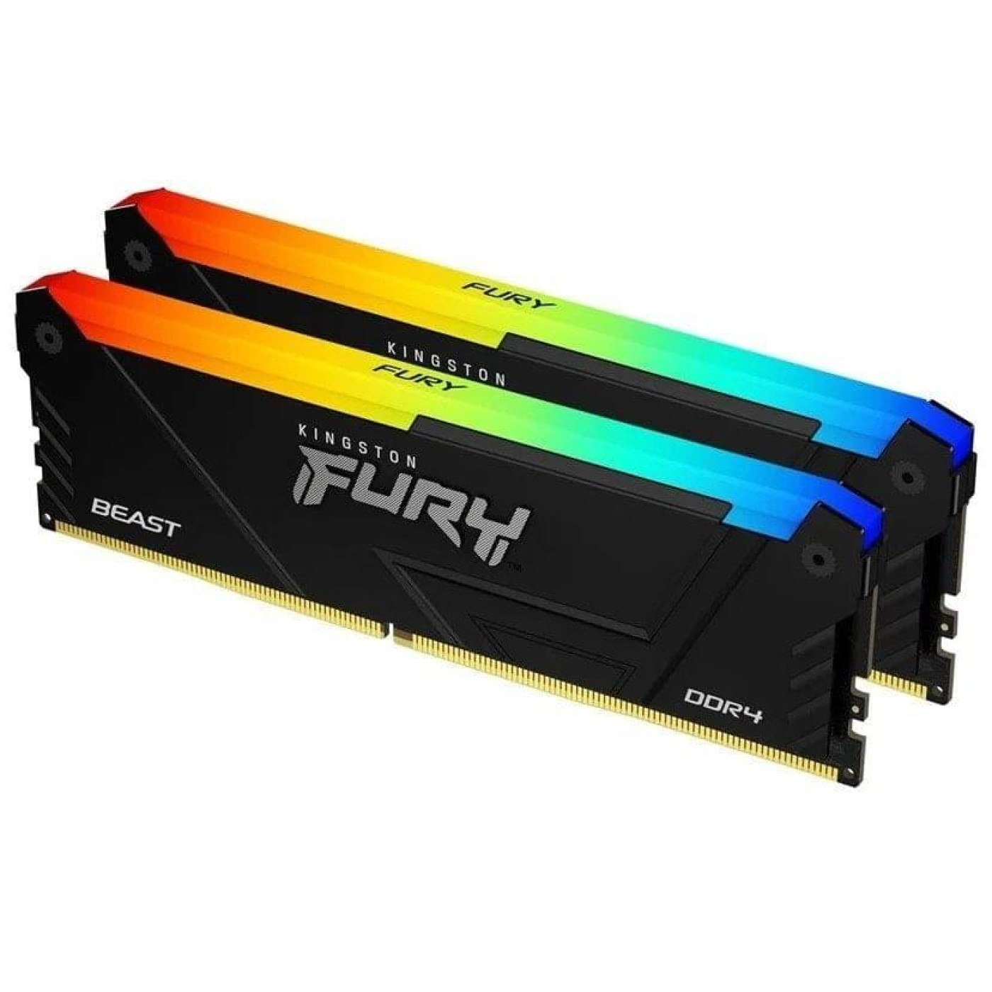 Модуль пам'яті Kingston Fury DDR4 16GB (2x8) 3600MHz Beast RGB (KF436C17BB2AK2/16)