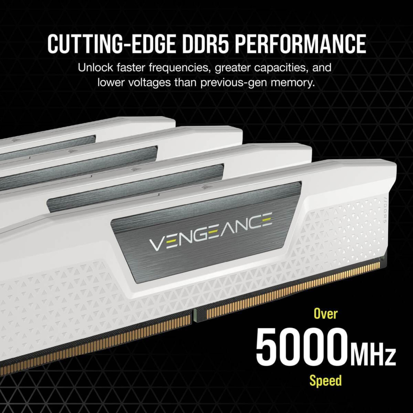 Модуль пам'яті Corsair DDR5 32GB (2x16) Vengeance 6000Mhz White XMP/EXPO (CMK32GX5M2B6000Z30W)