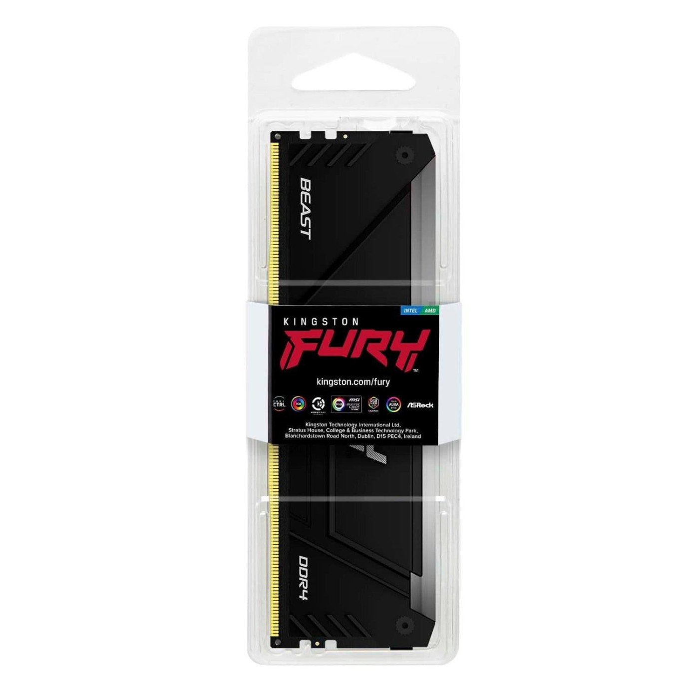 Модуль пам'яті Kingston Fury DDR4 8GB Kingston 3600MHz FURY Beast RGB (KF436C17BB2A/8)