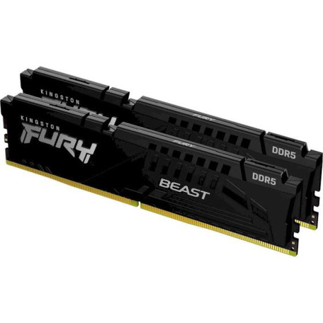 Модуль памяти Kingston Fury DDR5 32Gb (2x16) 5200MHz Beast Black (KF552C40BBK2-32)