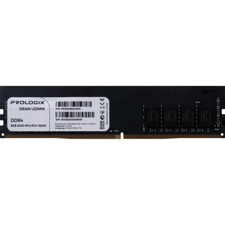 Модуль пам'яті ProLogix DDR4 8GB 2400MHz (PRO8GB2400D4)