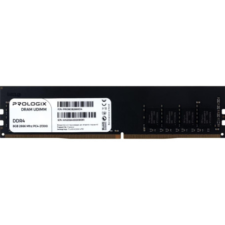 Модуль пам'яті ProLogix DDR4 8GB 2666MHz (PRO8GB2666D4)