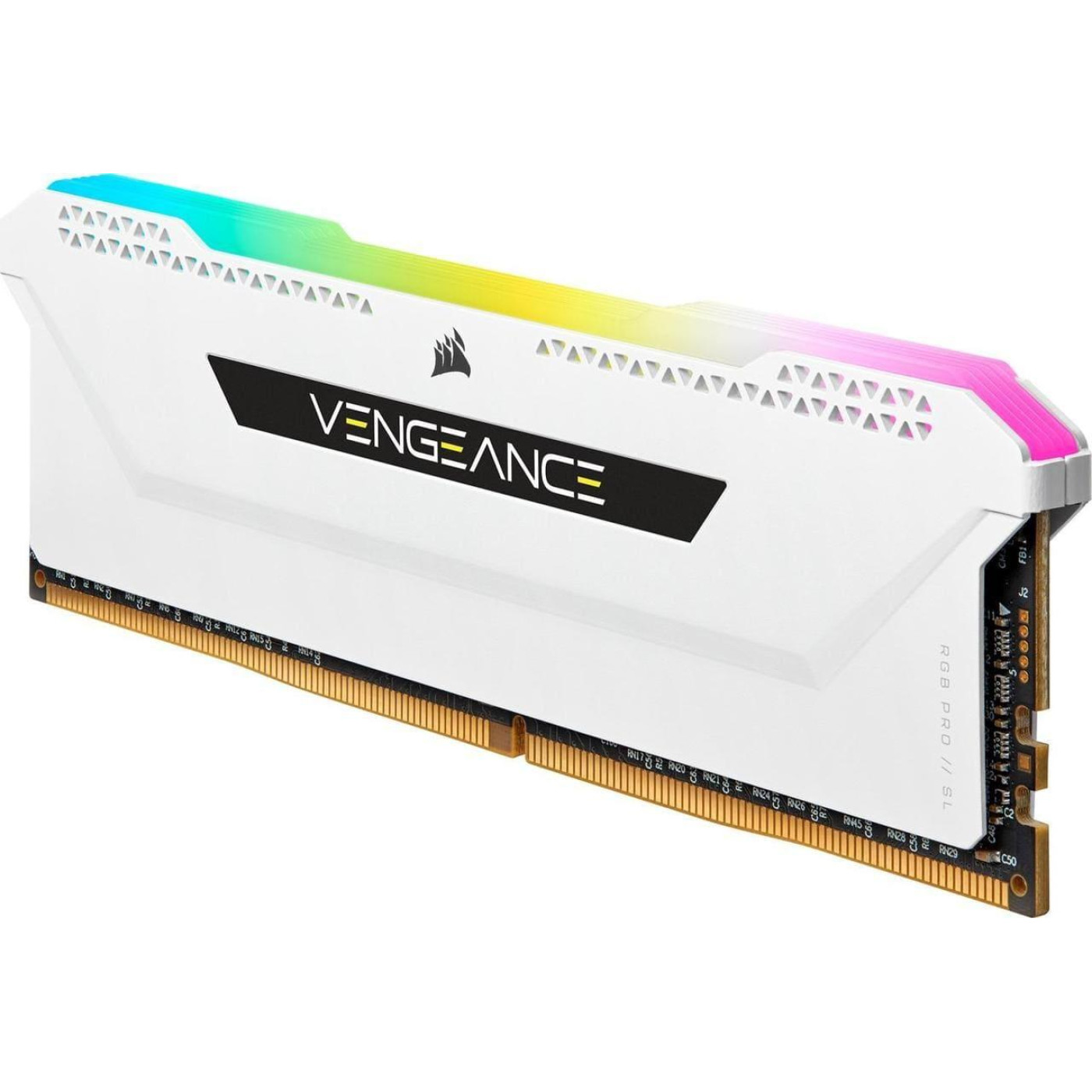 Модуль пам'яті Corsair DDR4 16Gb Vengeance RGB Pro SL White 3200MHz (CMH32GX4M2E3200C16W 1 of 2 kit) Б/в
