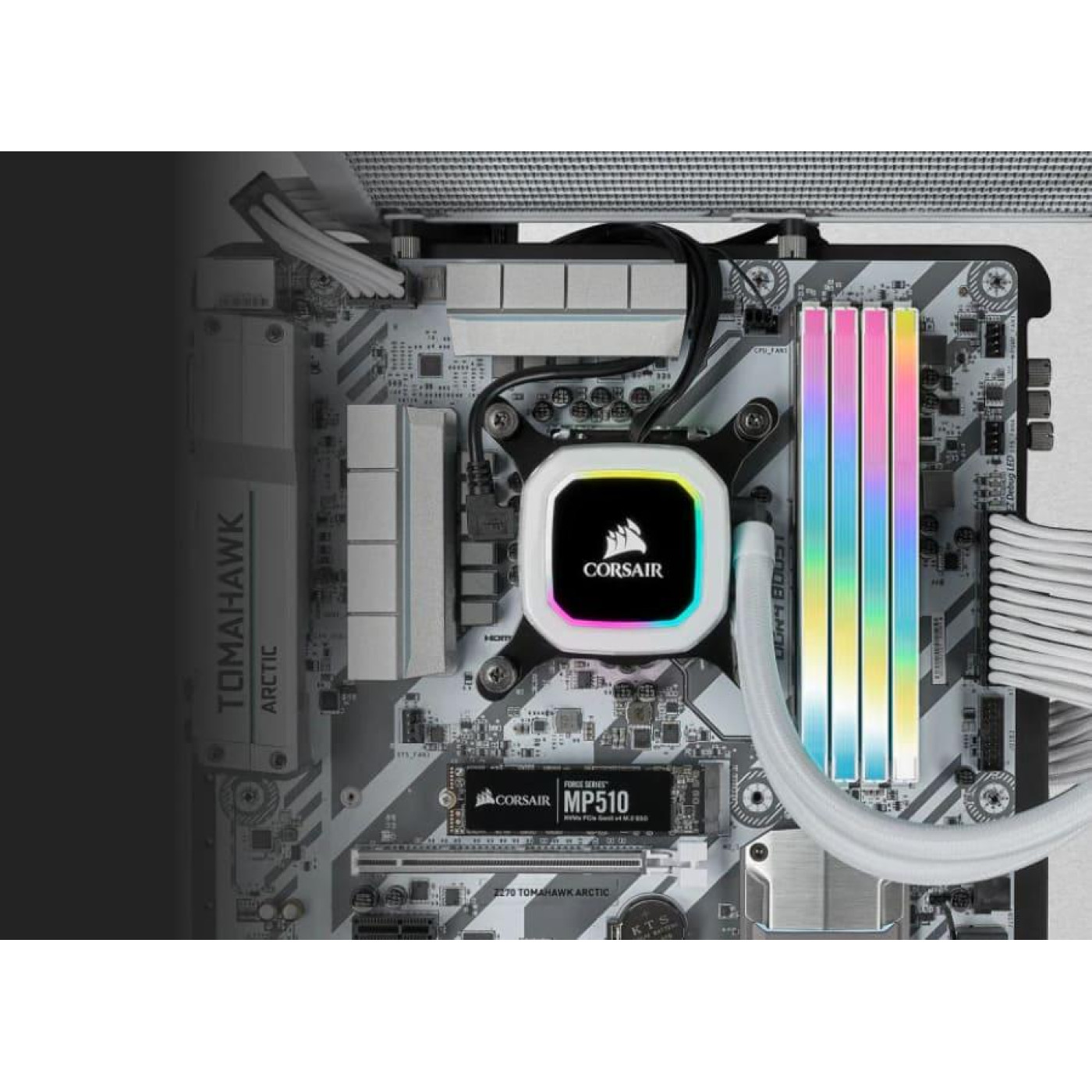 Модуль пам'яті Corsair DDR4 16Gb Vengeance RGB Pro SL White 3200MHz (CMH32GX4M2E3200C16W 1 of 2 kit) Б/в