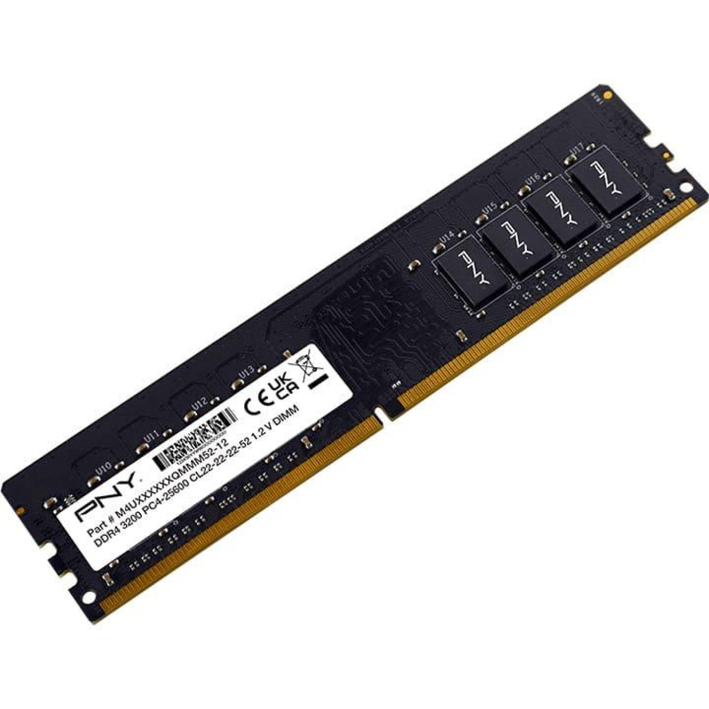 Модуль пам'яті PNY DDR4 8GB PC25600 3200Mhz (MD8GSD43200-SI)