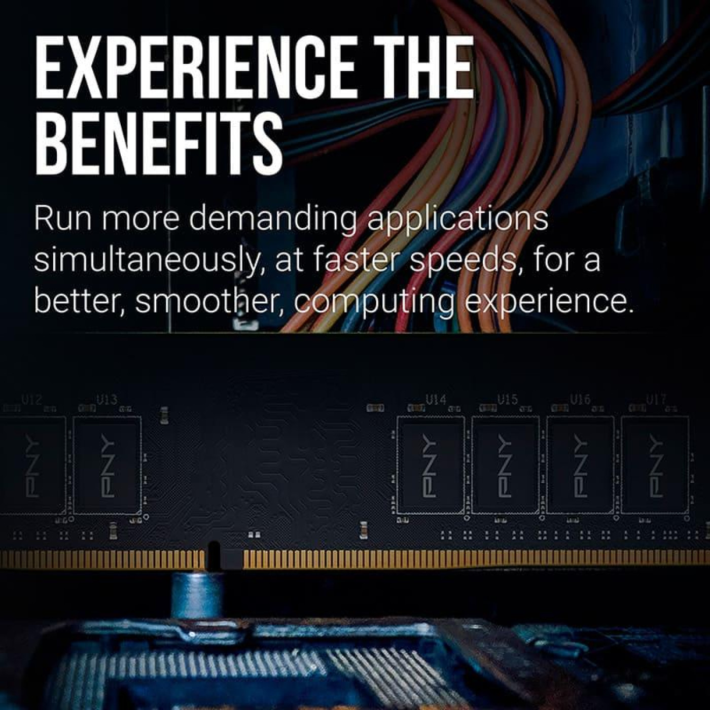 Модуль пам'яті PNY DDR4 8GB PC25600 3200Mhz (MD8GSD43200-SI)