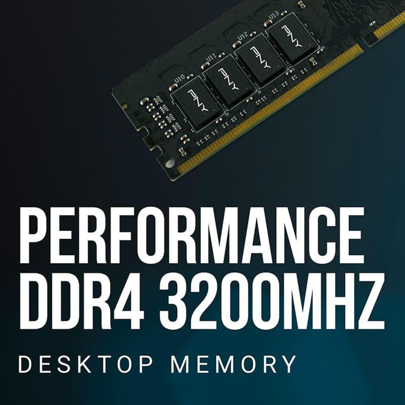 Модуль пам'яті PNY DDR4 8GB PC25600 3200Mhz (MD8GSD43200-SI)