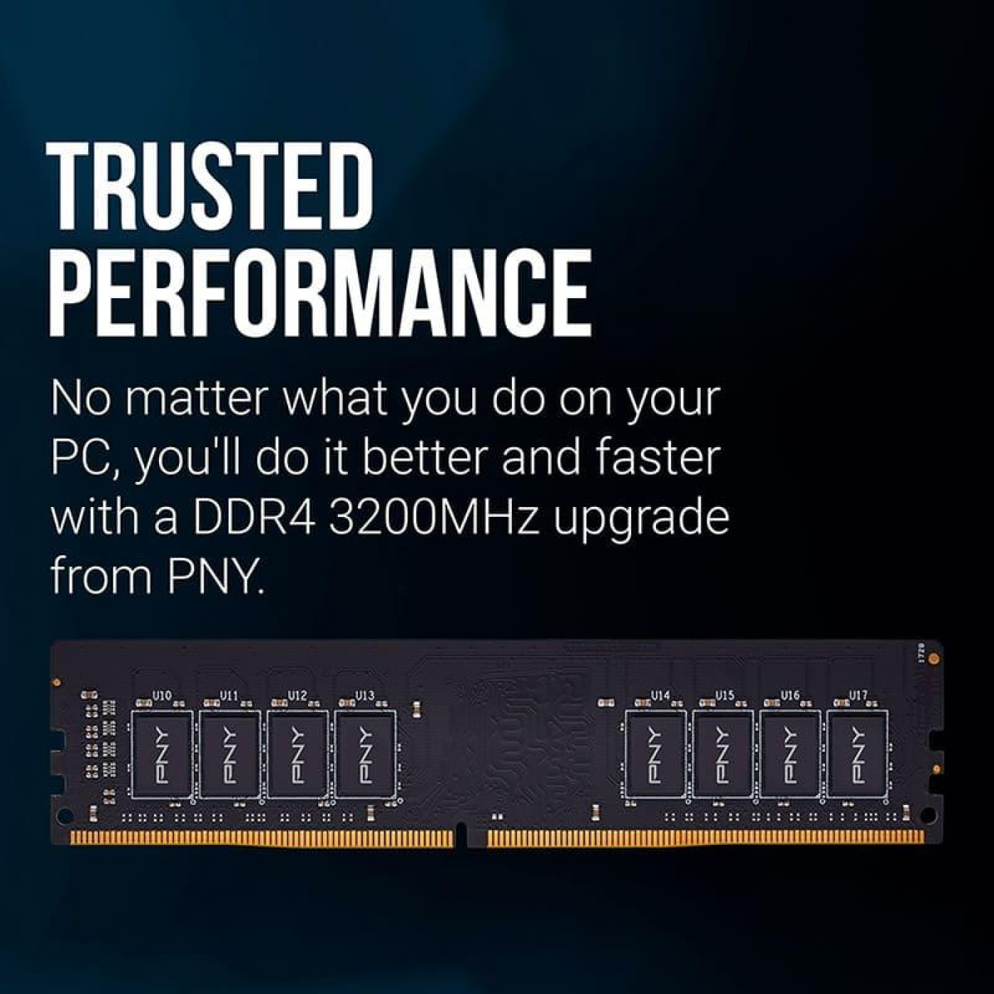 Модуль пам'яті PNY DDR4 8GB PC25600 3200Mhz (MD8GSD43200-SI)