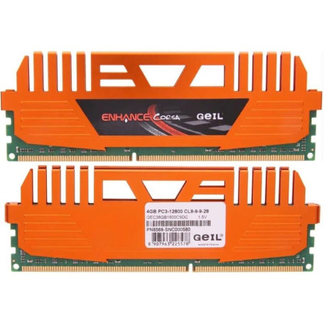 Модуль пам'яті Geil DDR3 8Gb (2x4Gb) Enhance Corsa 1600 MHz (GEC38GB1600C9DC) Б/в