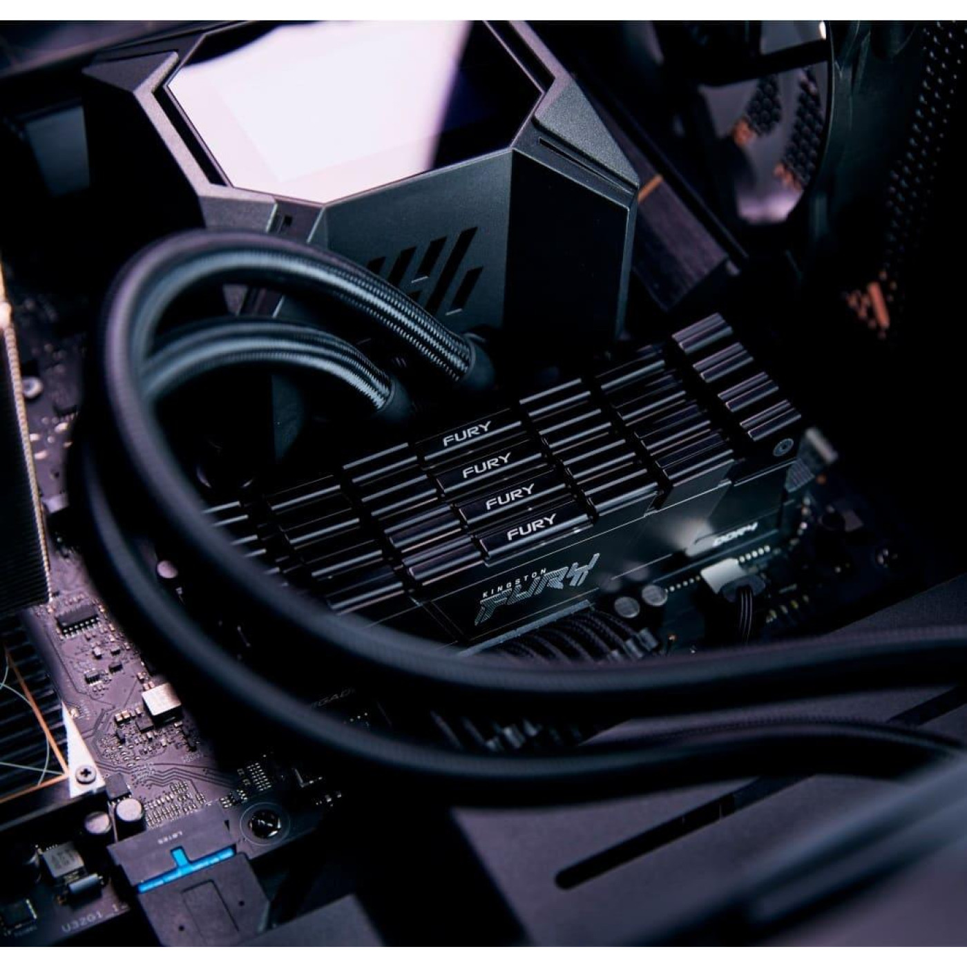 Модуль пам'яті Kingston Fury DDR4 32GB (2x16) Renegade 3200MHz Black (KF432C16RB12K2/32)