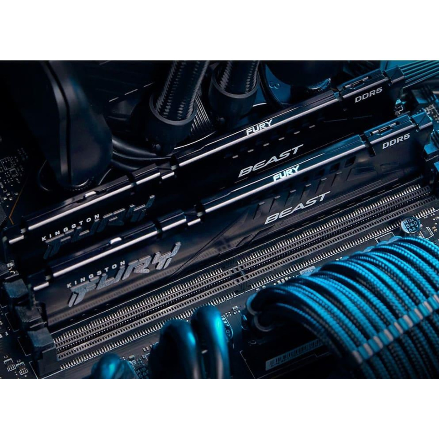 Модуль пам'яті Kingston Fury DDR5 32Gb (2x16) Beast 6000Mhz EXPO/XMP 3.0 Black (KF560C36BBE2K2-32)