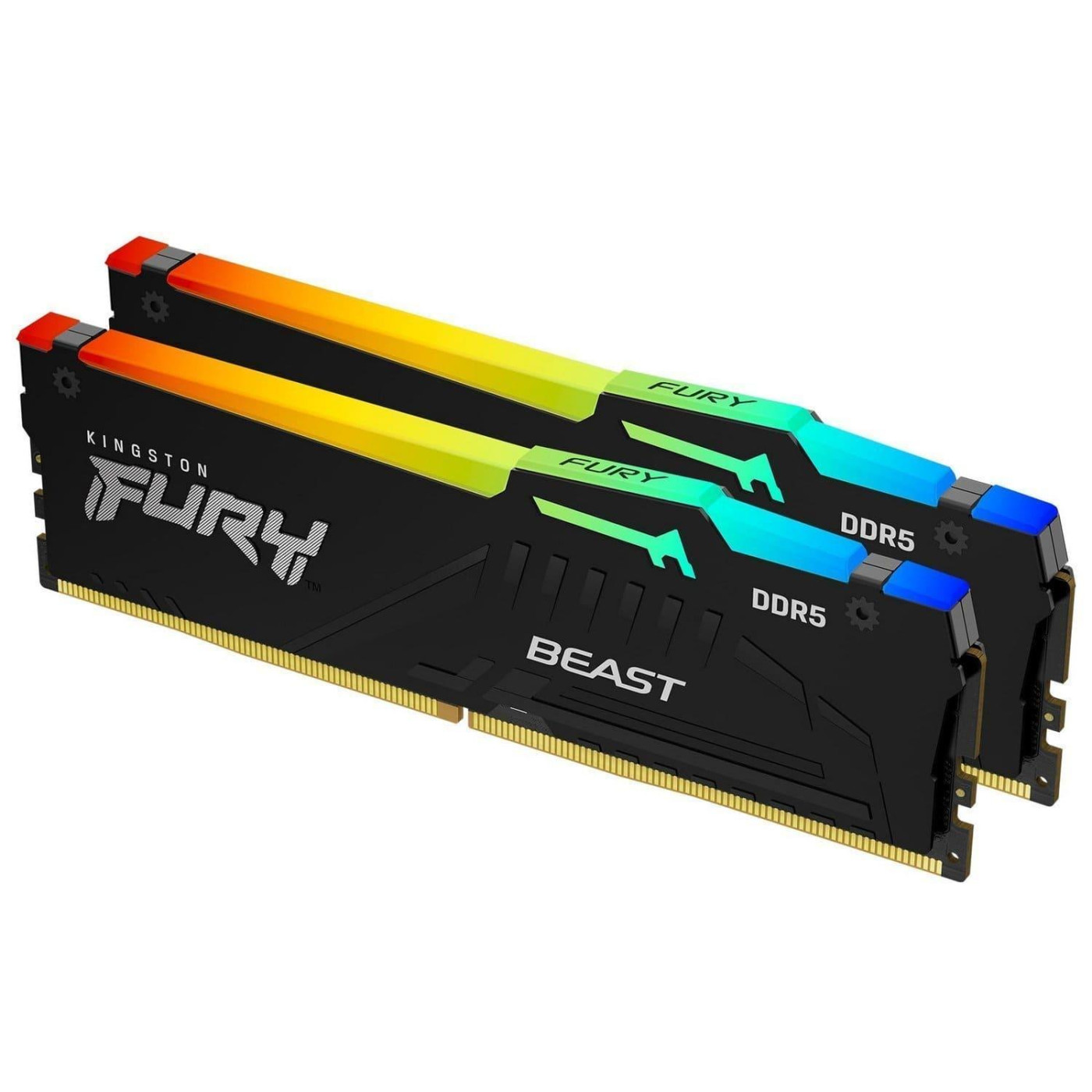 Модуль пам'яті Kingston Fury DDR5 32GB (2x16) 6000Mhz Beast Black RGB EXPO/ХMP 3.0 (KF560C36BBE2AK2-32)
